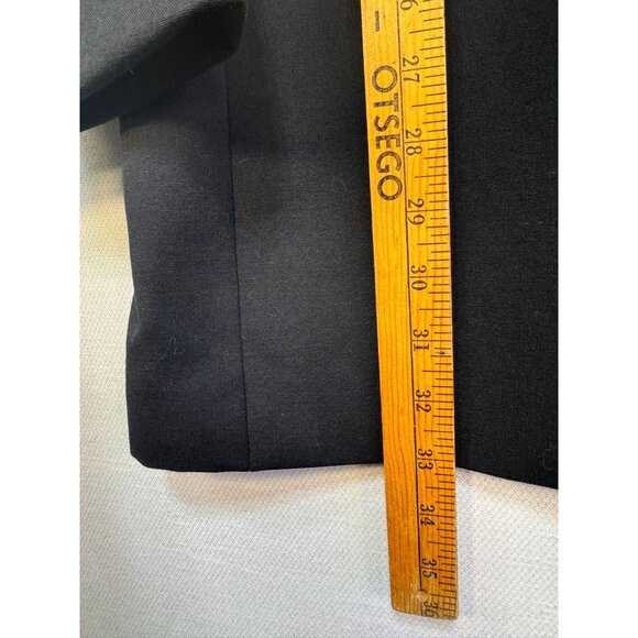 Perry Ellis Evening Mens Wool Tuxedo Jacket 40R Black - Picture 7 of 13